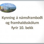 Framhaldsskólakynning 2013-2014